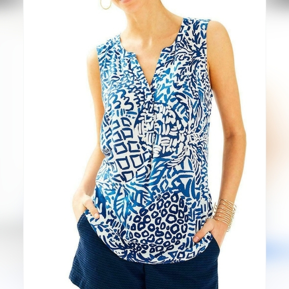 Lilly Pulitzer Stacey Top - Picture 1 of 7